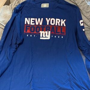 New York Football Blue Long Sleeve Shirt